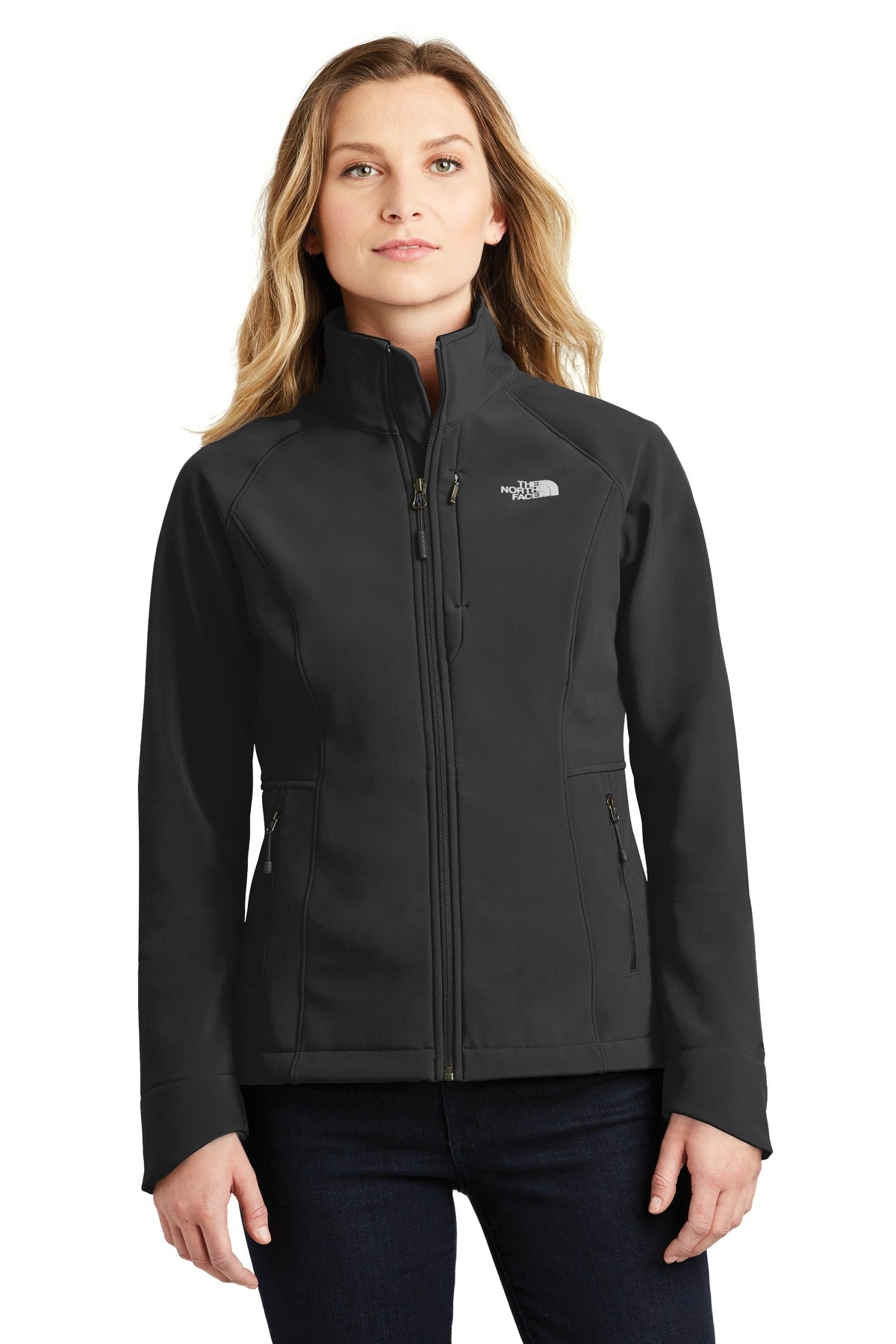 The North Face Women's Apex Barrier Soft Shell Jacket. NF0A3LGU - TNF Black - front