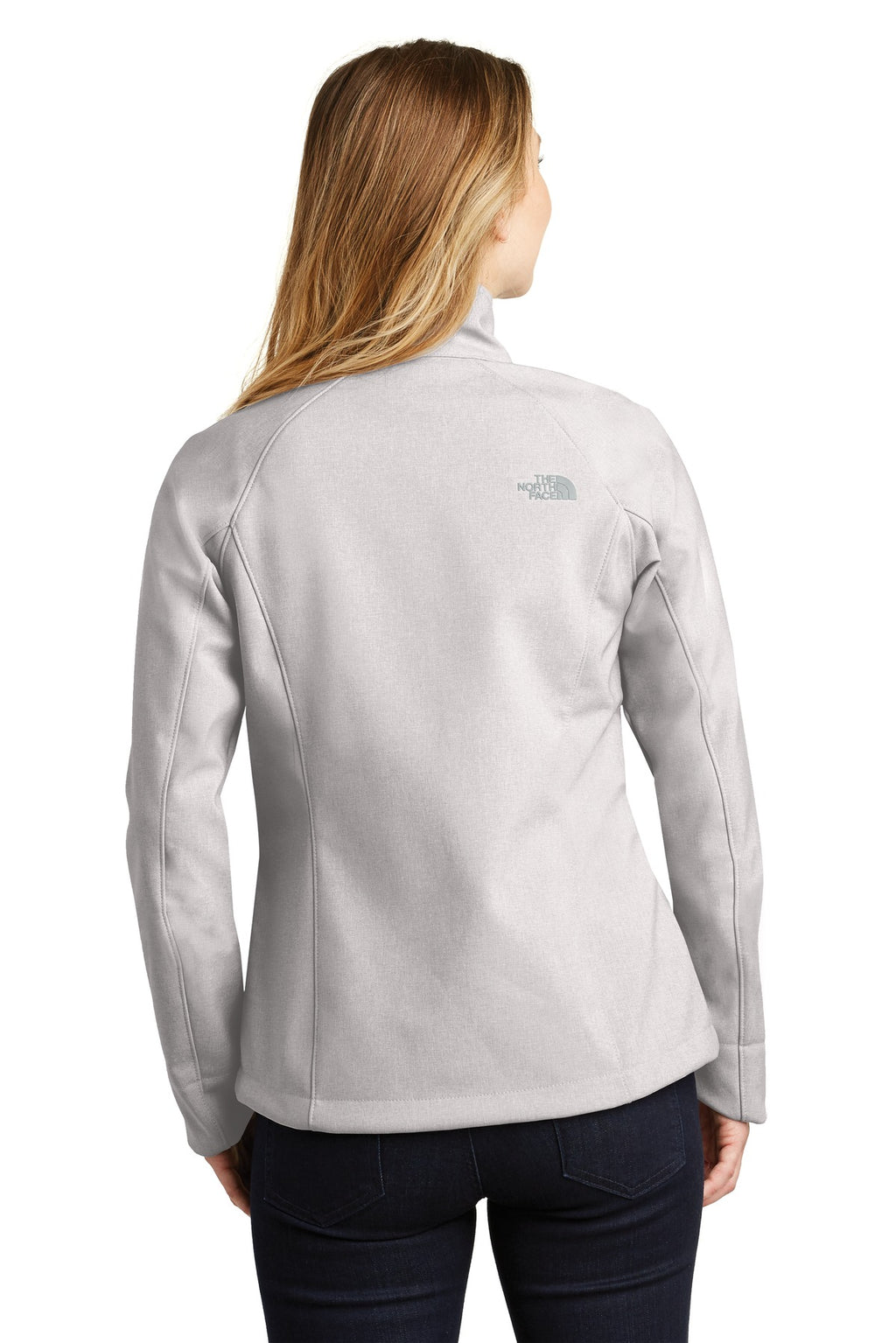 The North Face Women's Apex Barrier Soft Shell Jacket. NF0A3LGU - TNF Light Grey Heather - back