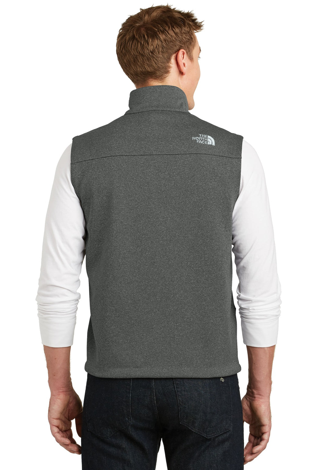 The North Face Ridgewall Soft Shell Vest. NF0A3LGZ - TNF Dark Grey Heather - back
