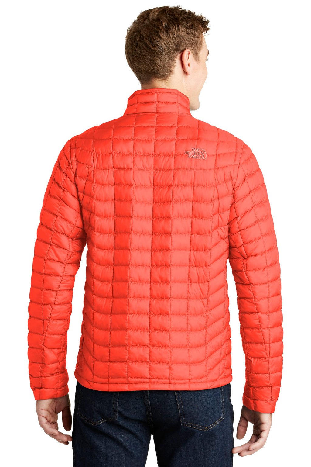 The North Face ThermoBall Trekker Jacket. NF0A3LH2 - Fire Brick Red - back