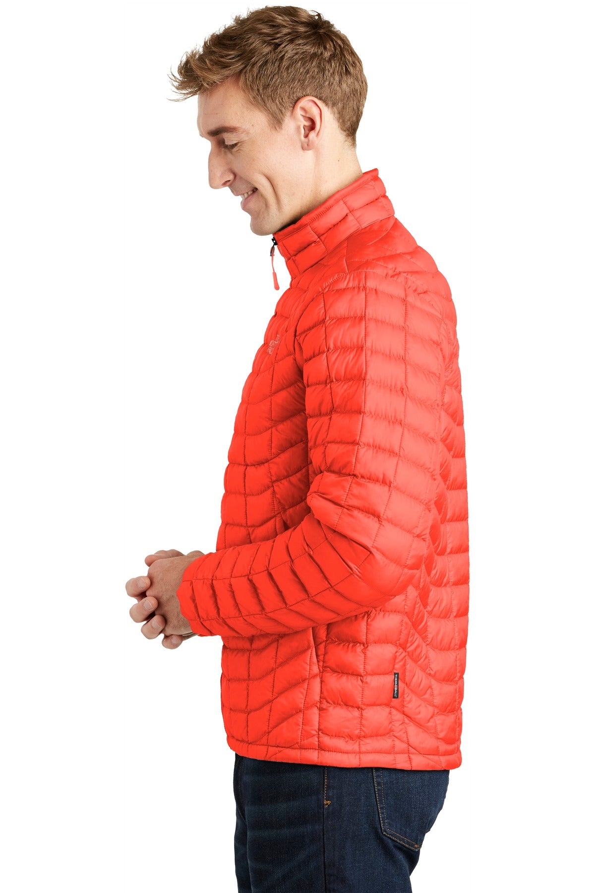 The North Face ThermoBall Trekker Jacket. NF0A3LH2 - Fire Brick Red - side