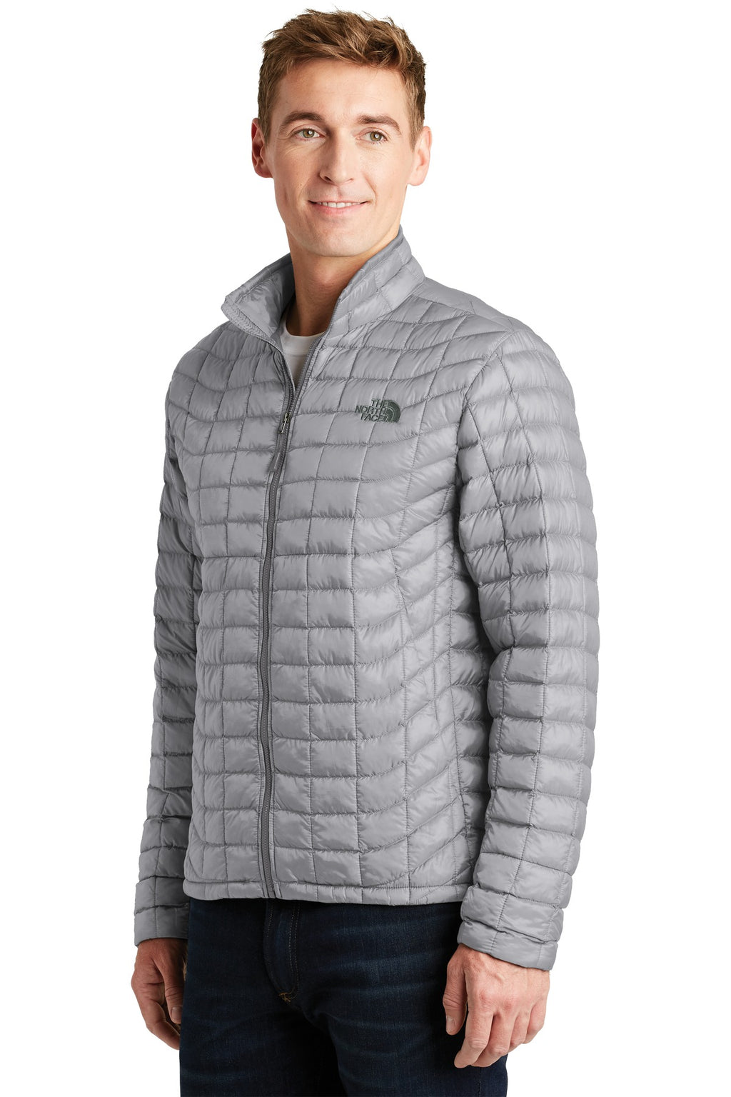 The North Face ThermoBall Trekker Jacket. NF0A3LH2 - Mid Grey - three_q
