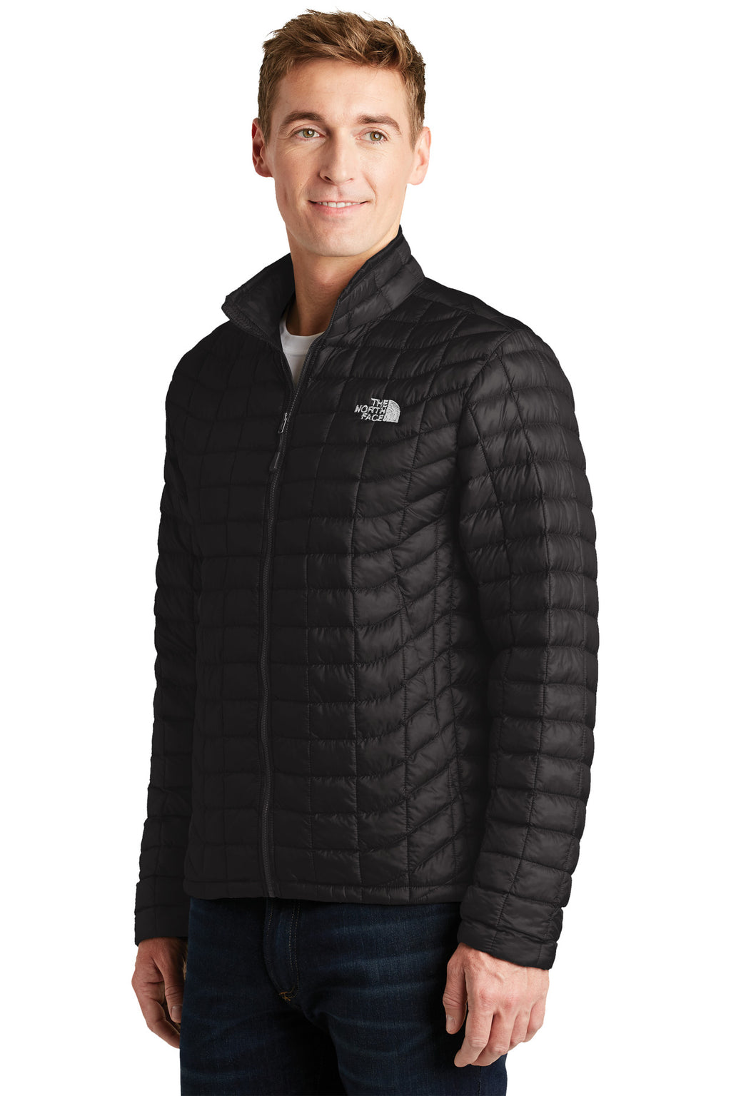 The North Face ThermoBall Trekker Jacket. NF0A3LH2 - TNF Matte Black - three_q