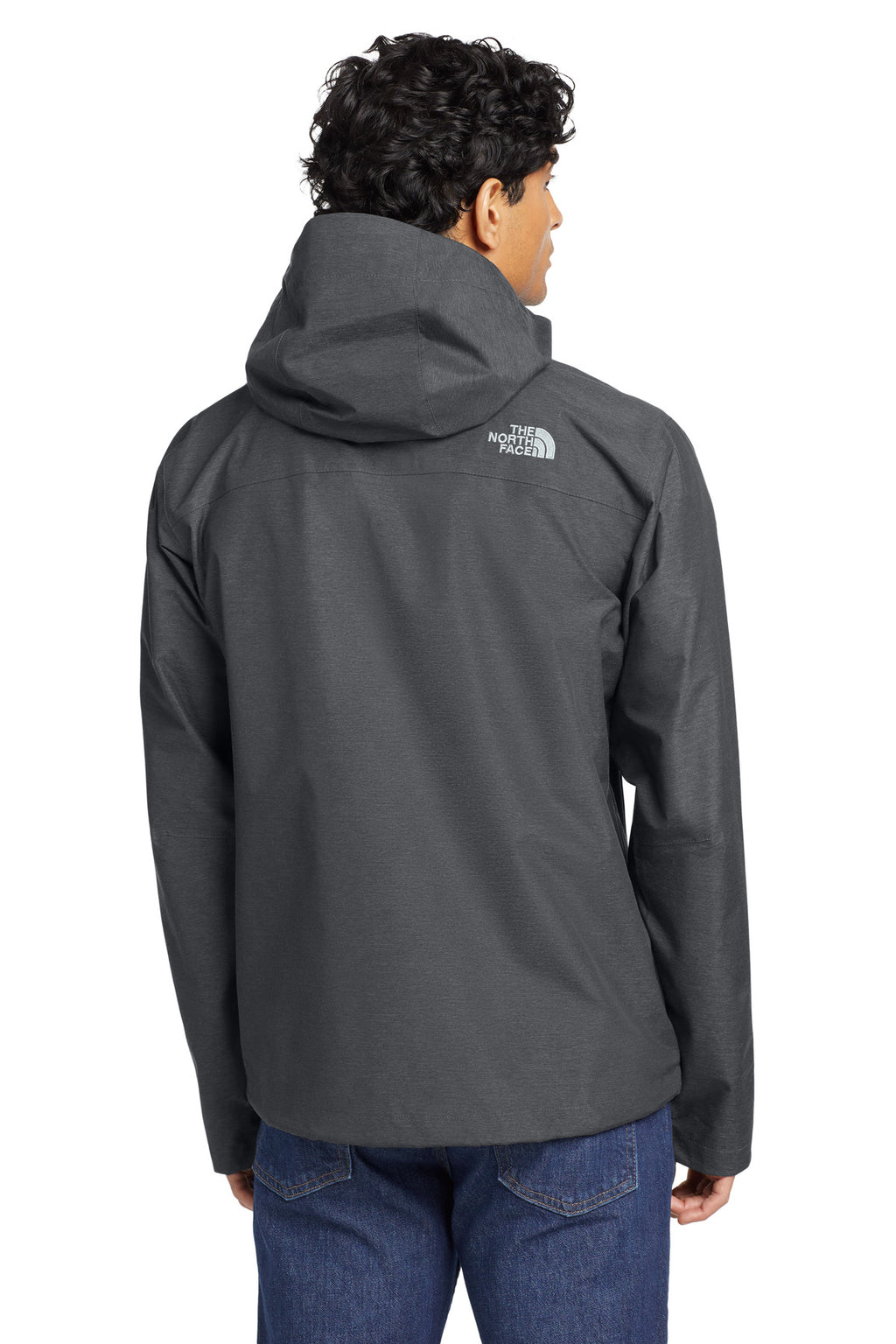 The North Face DryVent Rain Jacket. NF0A3LH4 - TNF Dark Grey Heather - back