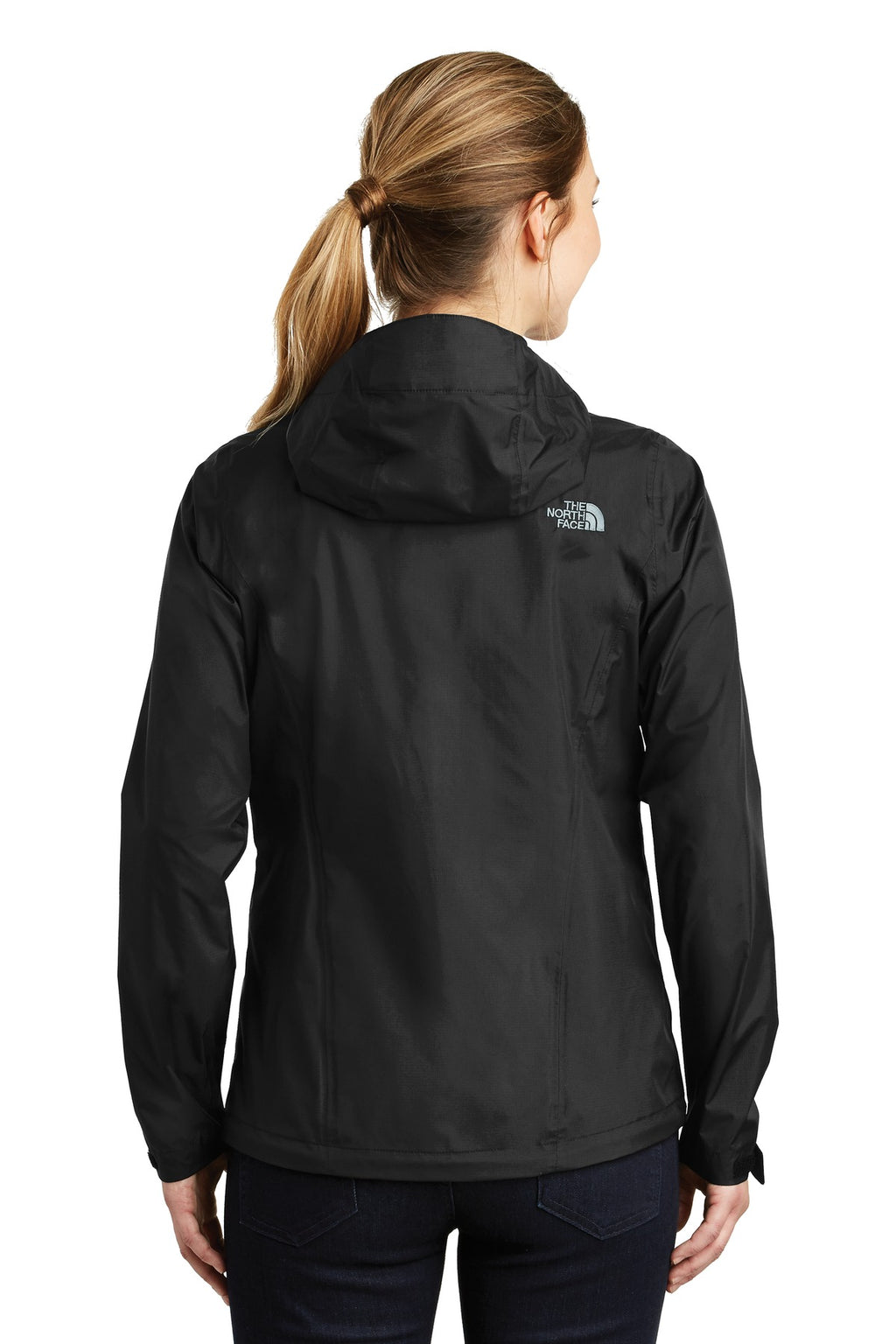 The North Face Women's DryVent Rain Jacket. NF0A3LH5 - TNF Black - back