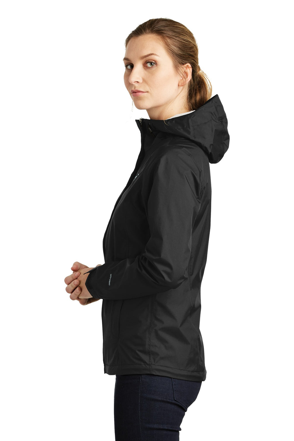 The North Face Women's DryVent Rain Jacket. NF0A3LH5 - TNF Black - side