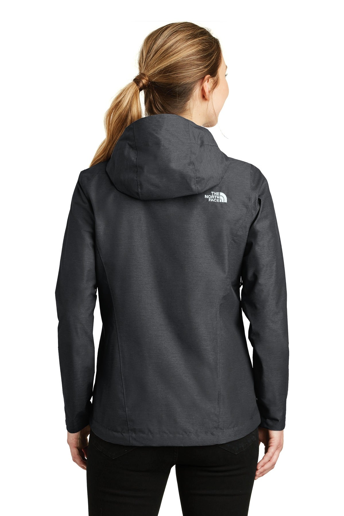 The North Face Women's DryVent Rain Jacket. NF0A3LH5 - TNF Dark Grey Heather - back