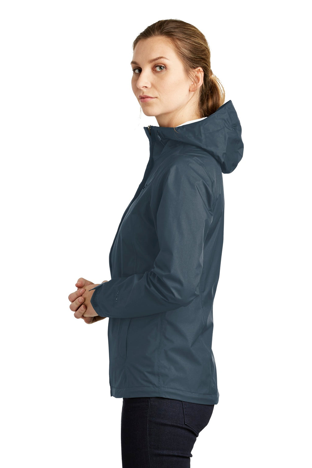 The North Face Women's DryVent Rain Jacket. NF0A3LH5 - Shady Blue - side