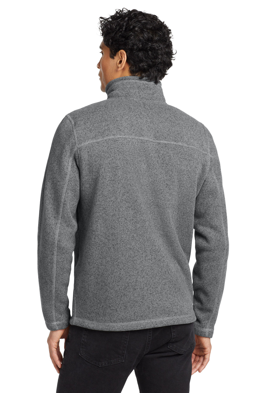 The North Face Sweater Fleece Jacket. NF0A3LH7 - TNF Medium Grey Heather - back