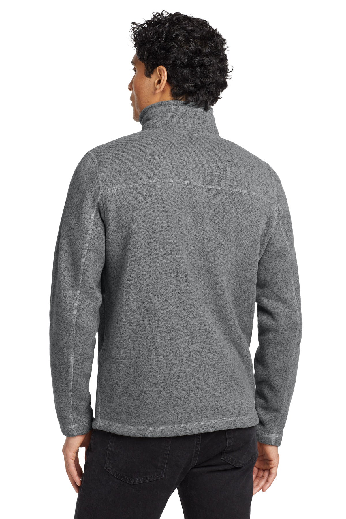 The North Face Sweater Fleece Jacket. NF0A3LH7 - TNF Medium Grey Heather - back