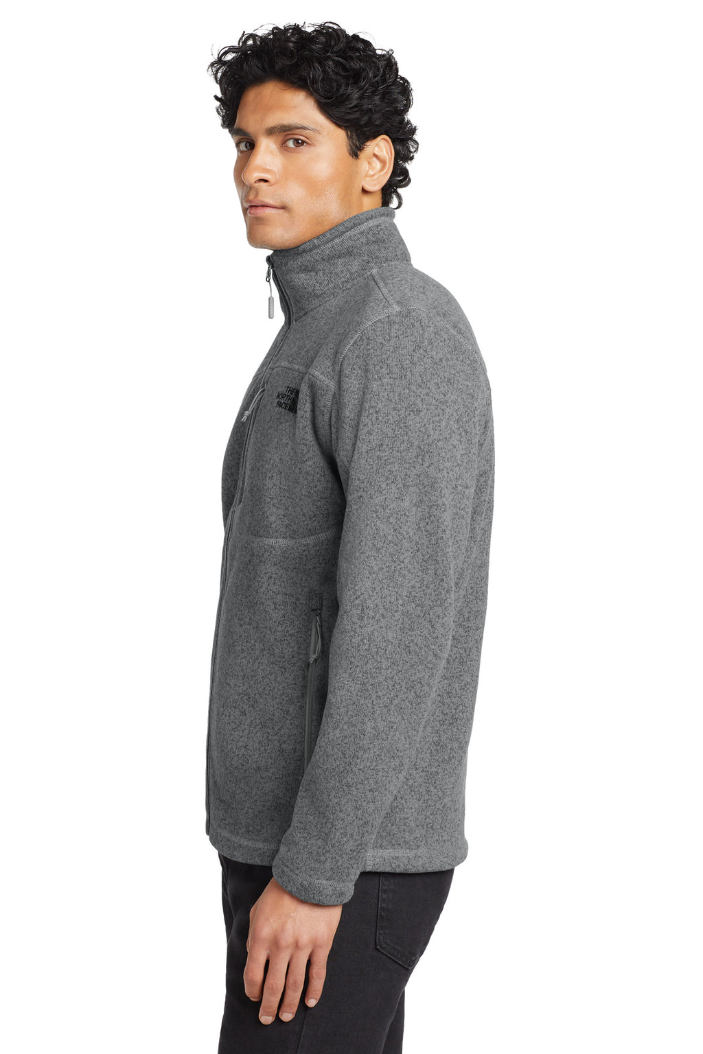 The North Face Sweater Fleece Jacket. NF0A3LH7 - TNF Medium Grey Heather - side