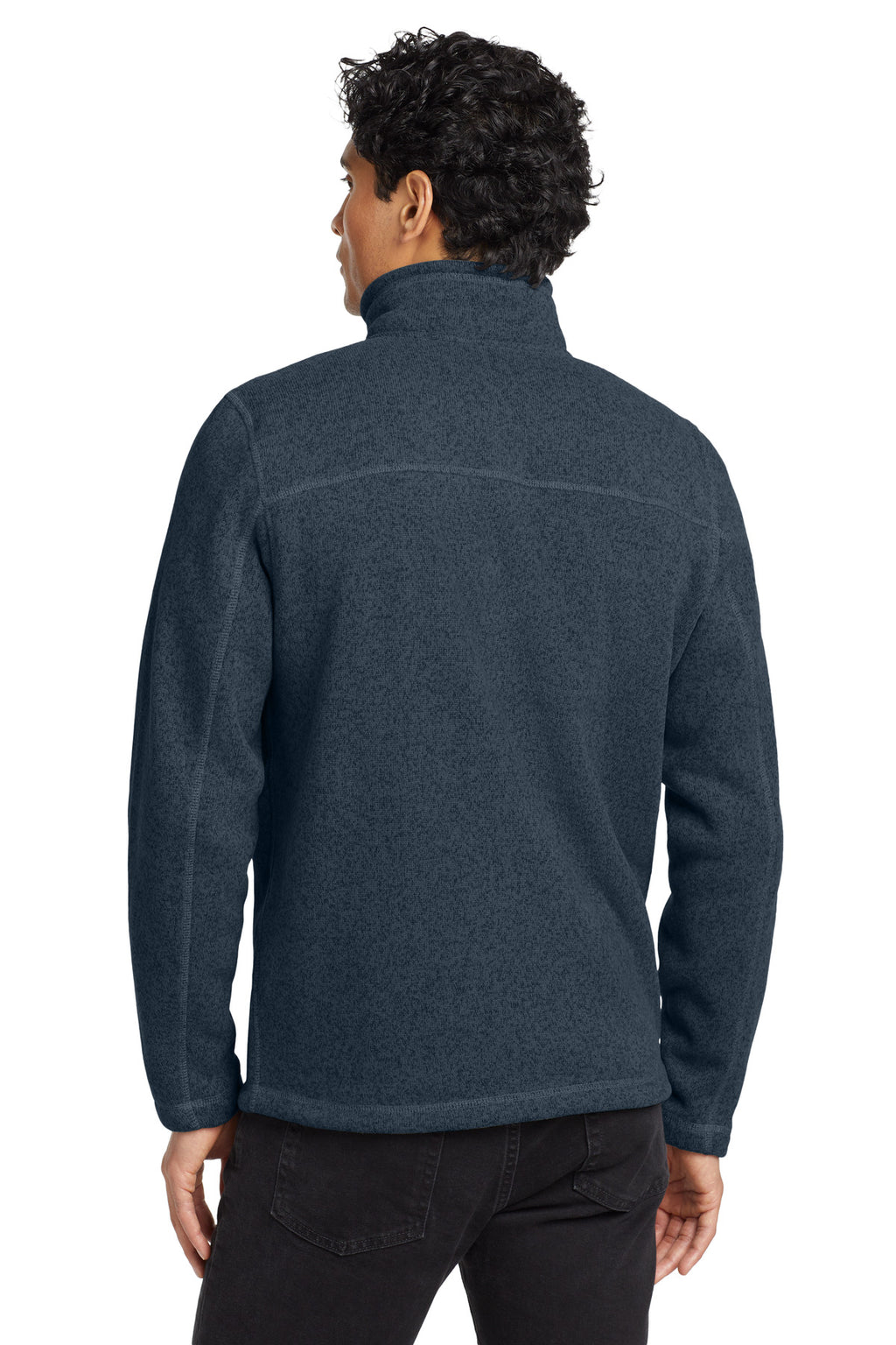 The North Face Sweater Fleece Jacket. NF0A3LH7 - Urban Navy Heather - back