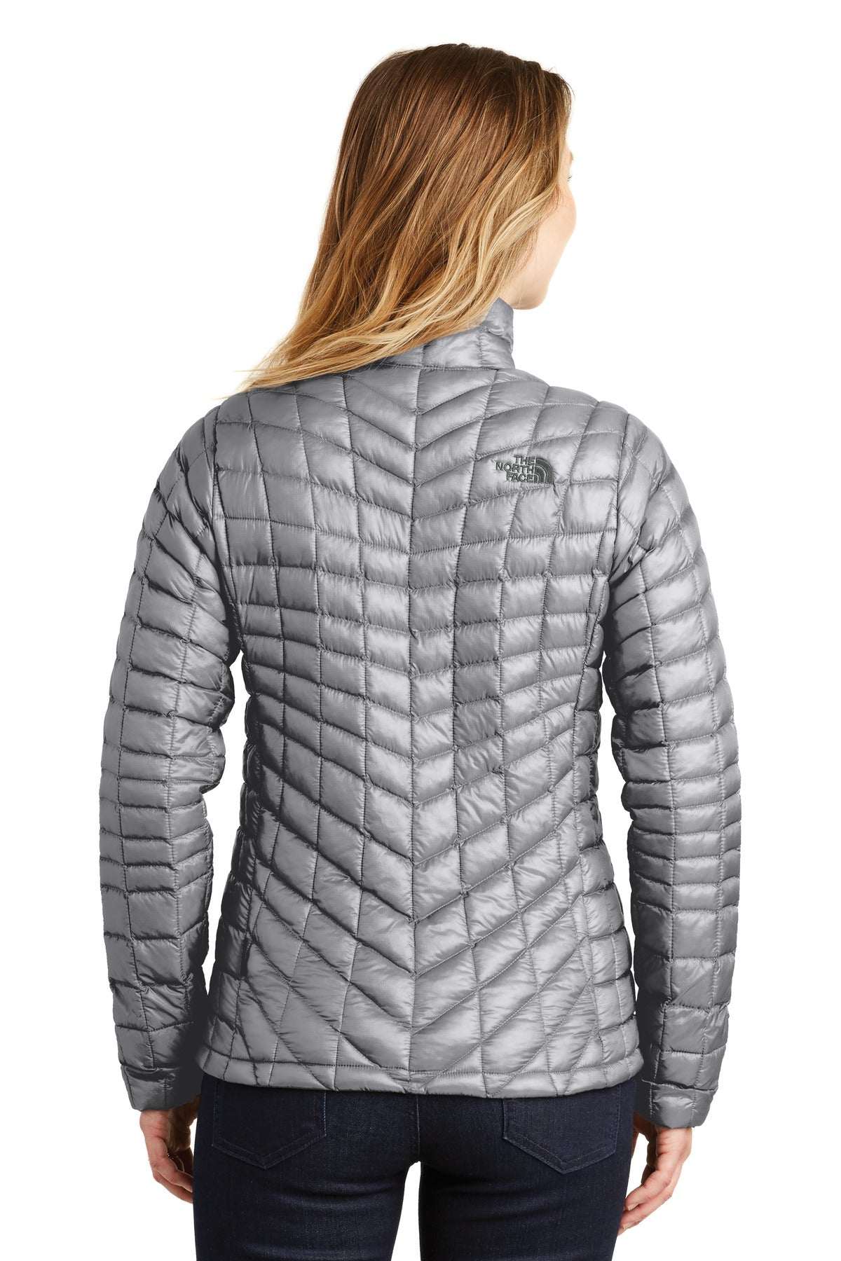 The North Face Women's ThermoBall Trekker Jacket. NF0A3LHK - Mid Grey - back