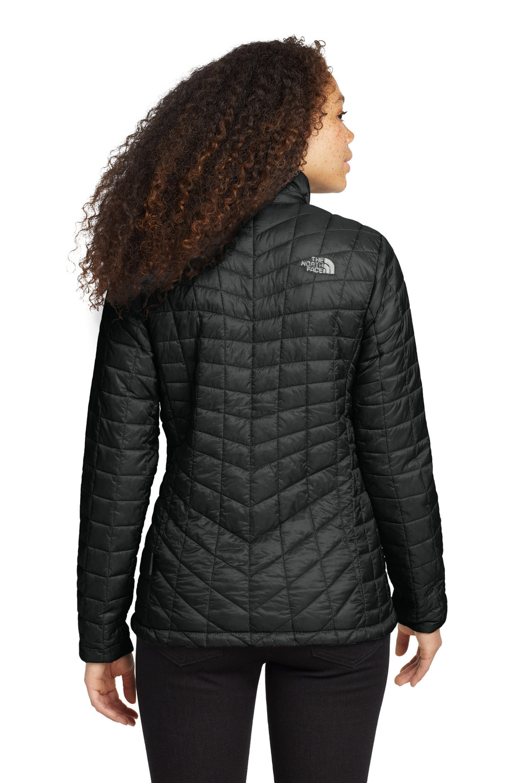 The North Face Women's ThermoBall Trekker Jacket. NF0A3LHK - TNF Matte Black - back