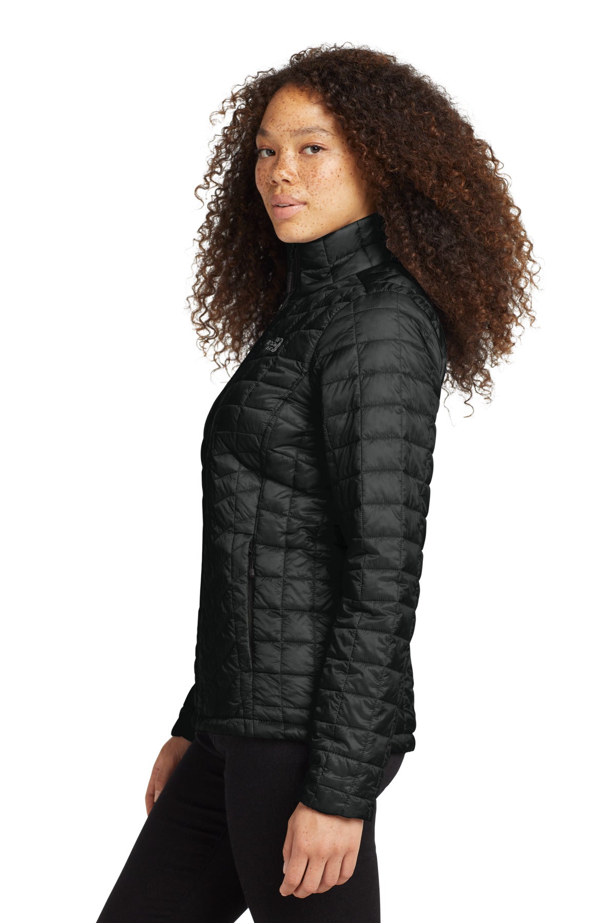 The North Face Women's ThermoBall Trekker Jacket. NF0A3LHK - TNF Matte Black - side