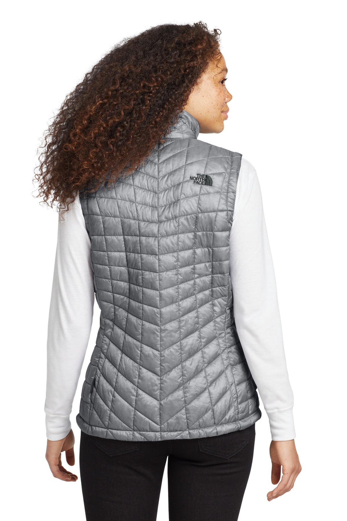 The North Face Women's ThermoBall Trekker Vest. NF0A3LHL - Mid Grey - back