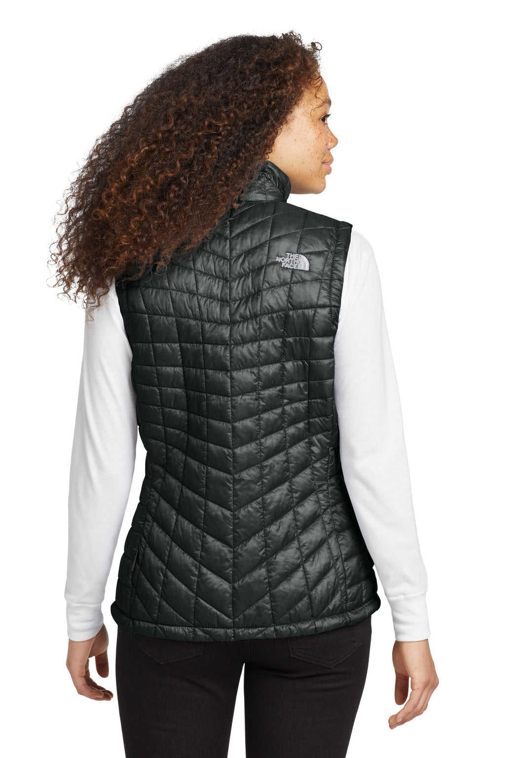 The North Face Women's ThermoBall Trekker Vest. NF0A3LHL - TNF Black - back