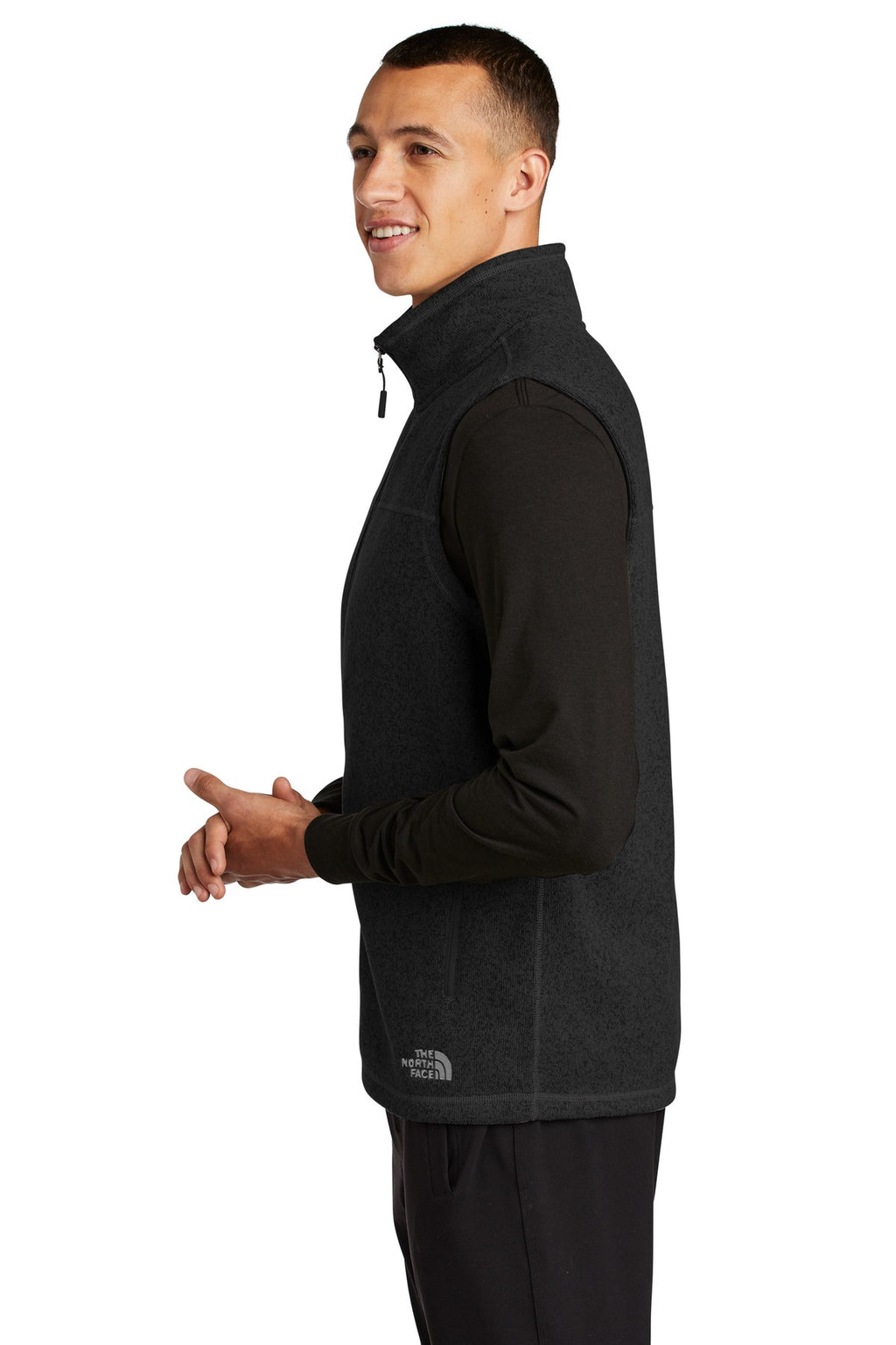 The North Face Sweater Fleece Vest NF0A47FA - TNF Black Heather - side
