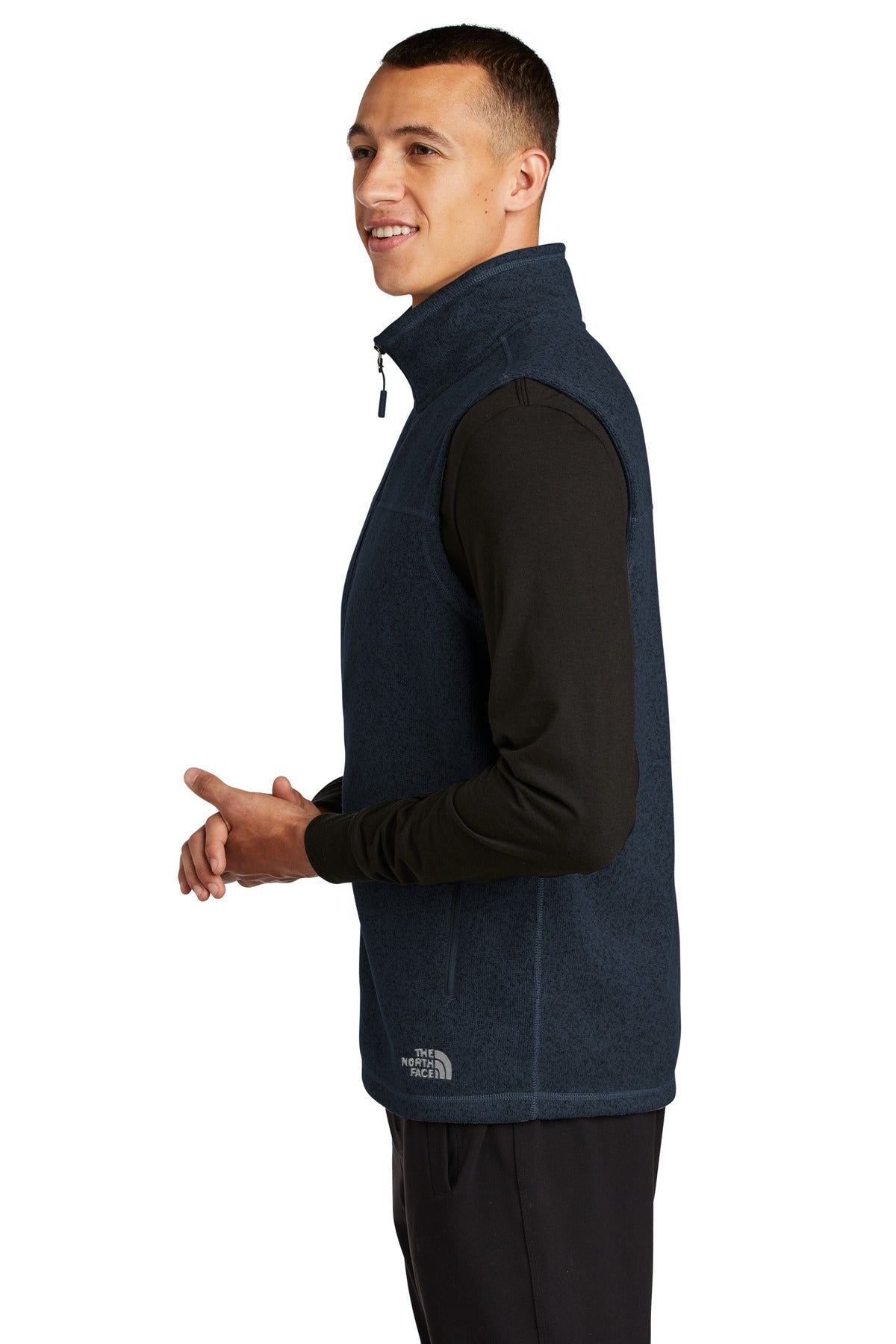 The North Face Sweater Fleece Vest NF0A47FA - Urban Navy Heather - side