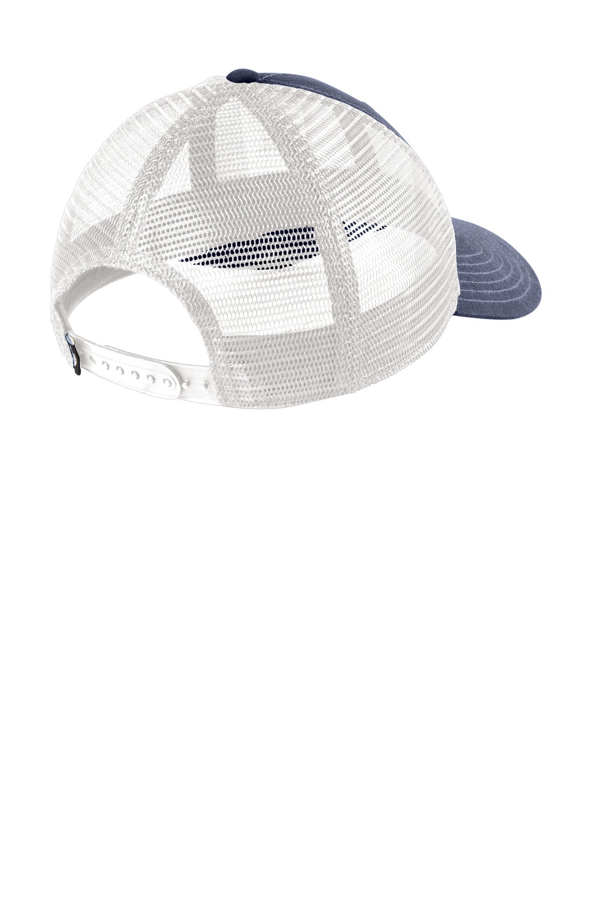 The North Face Ultimate Trucker Cap. NF0A4VUA - Urban Navy/ TNF White - back