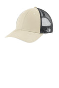 The North Face Ultimate Trucker Cap. NF0A4VUA - Vintage White/ Asphalt Grey - front