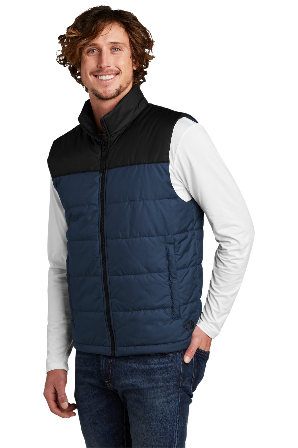 The North Face Everyday Insulated Vest. NF0A529A - Shady Blue - three_q