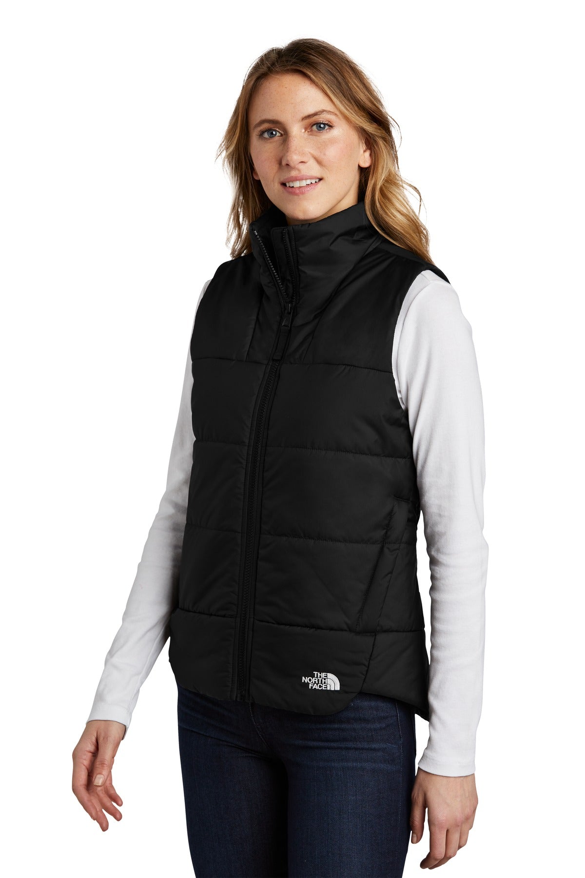 The North Face Women's Everyday Insulated Vest. NF0A529Q - TNF Black - three_q