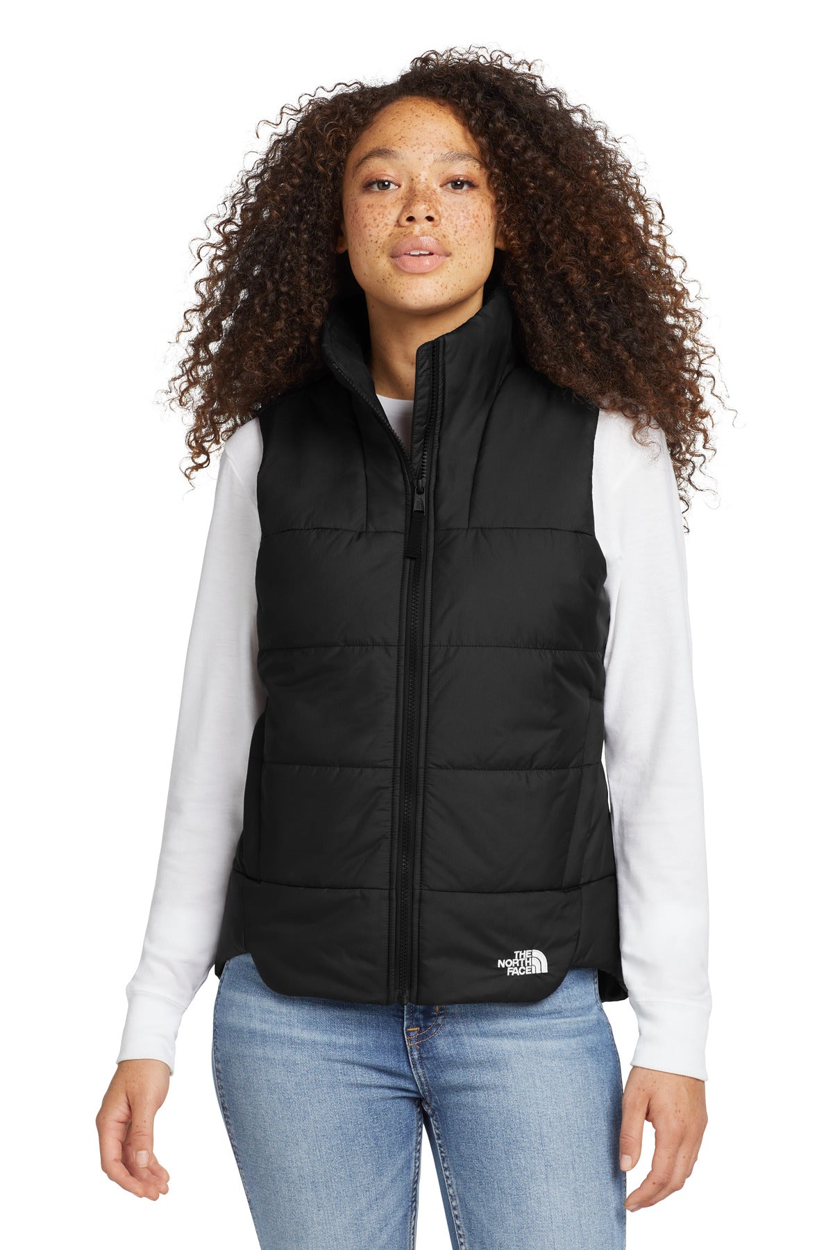 The North Face Women's Everyday Insulated Vest. NF0A529Q - TNF Black - front