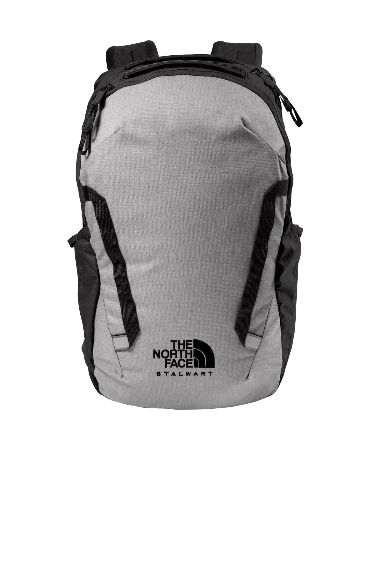 The North Face Stalwart Backpack. NF0A52S6 - Mid Grey Dark Heather/ TNF Black - front