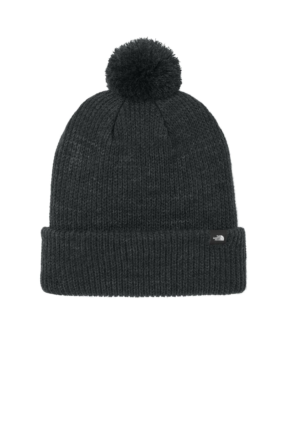 The North Face Pom Beanie NF0A7RGI - TNF Black Heather - front