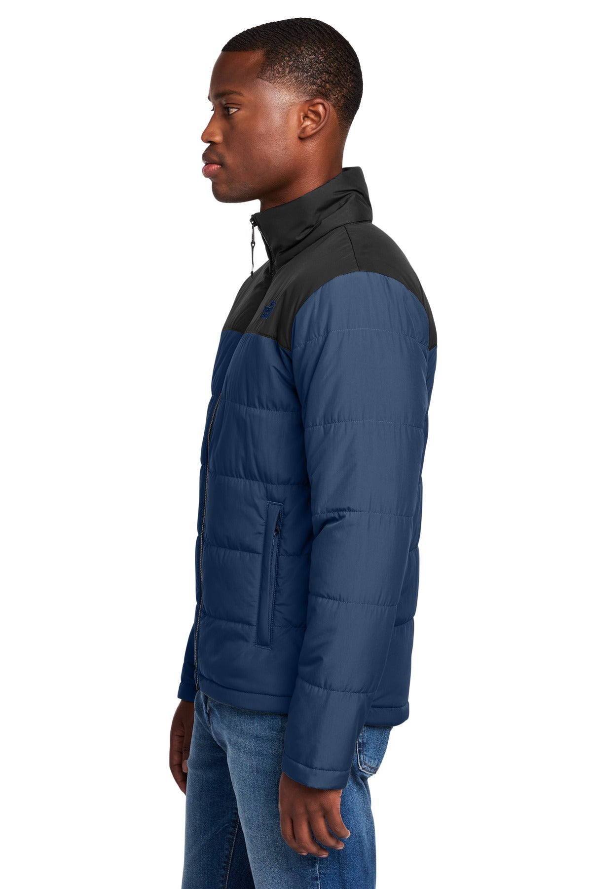 The North Face Chest Logo Everyday Insulated Jacket NF0A7V6J - Shady Blue - side