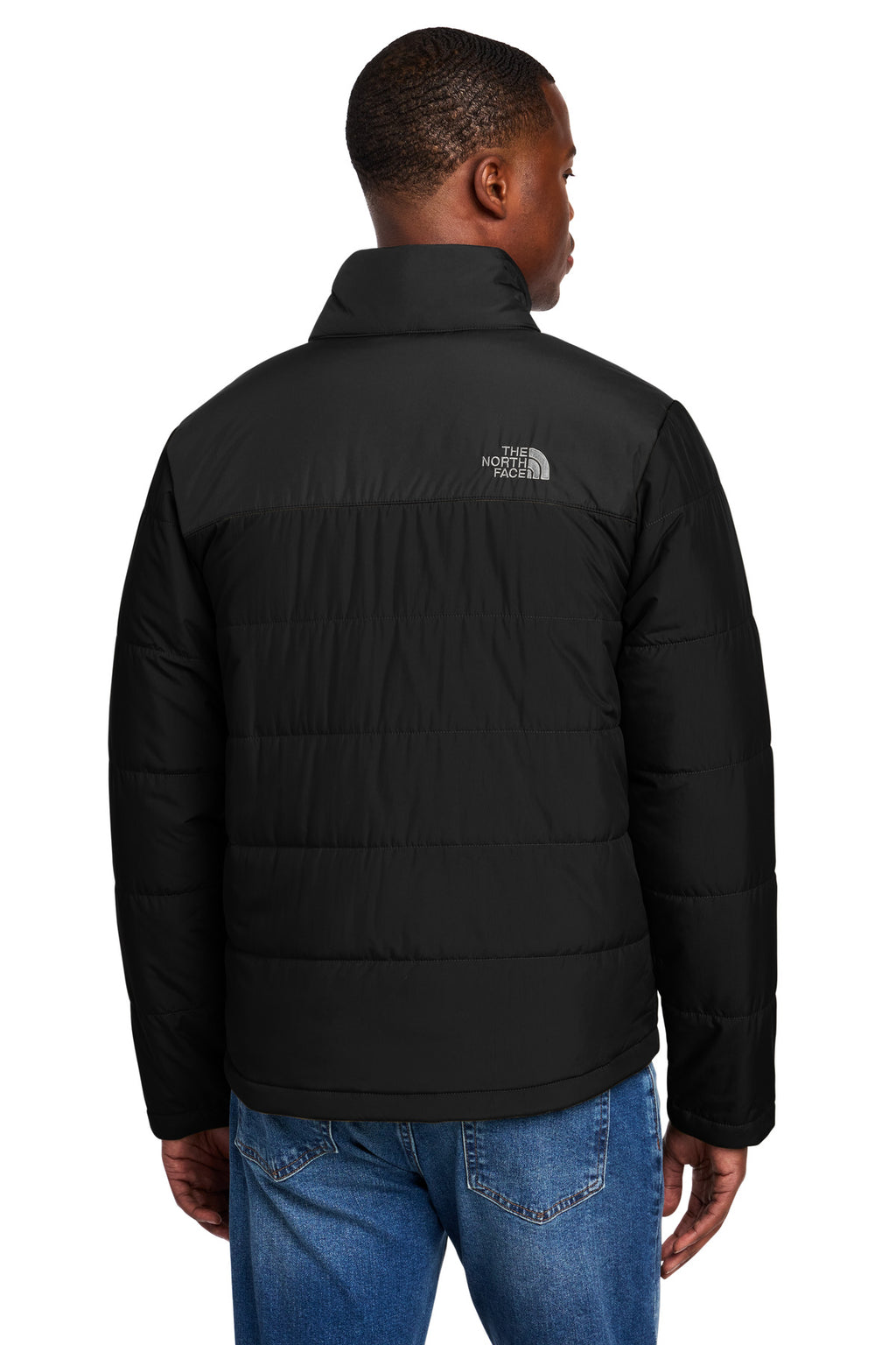 The North Face Chest Logo Everyday Insulated Jacket NF0A7V6J - TNF Black - back
