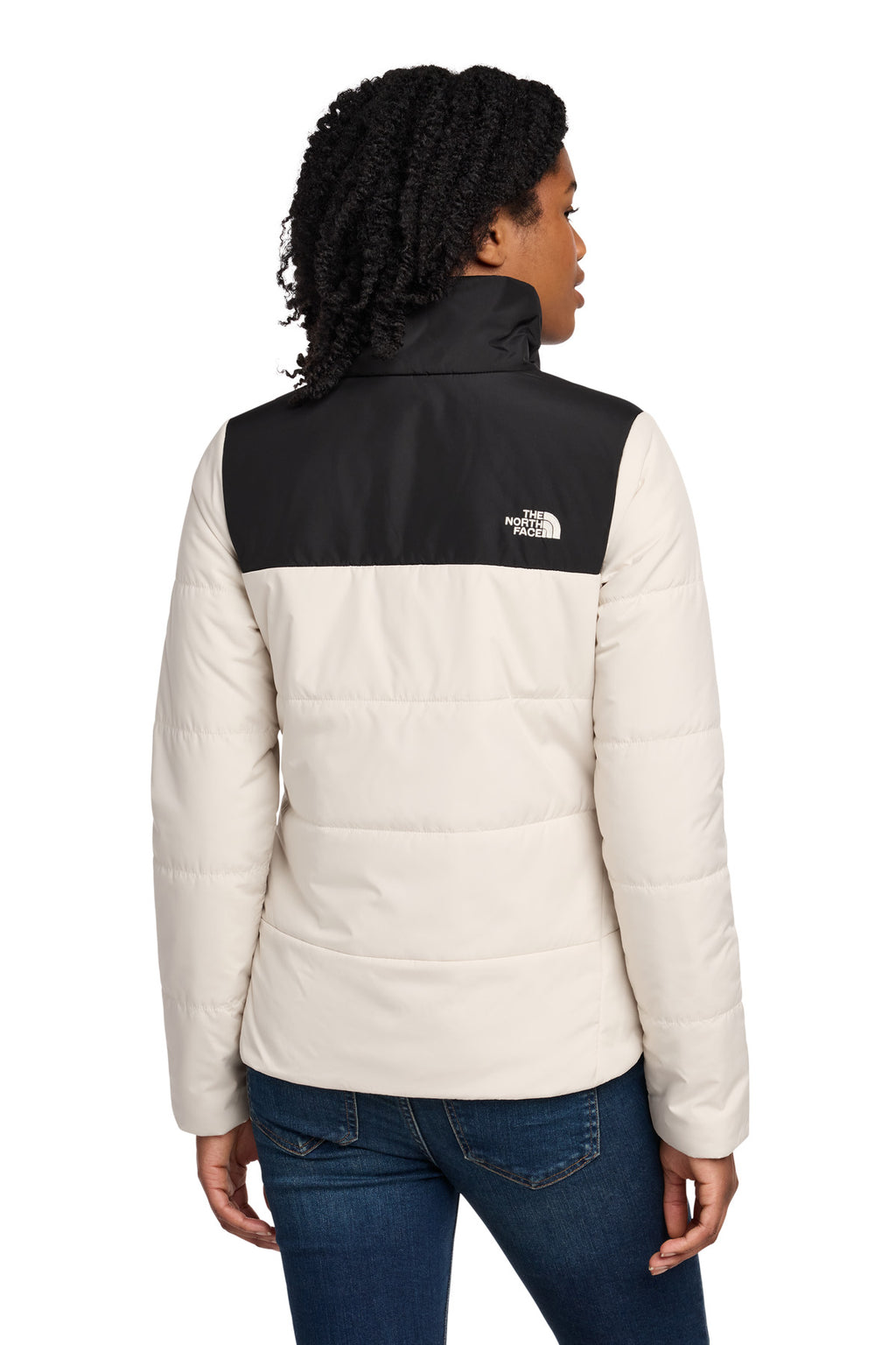 The North Face Women's Chest Logo Everyday Insulated Jacket NF0A7V6K - Vintage White - back