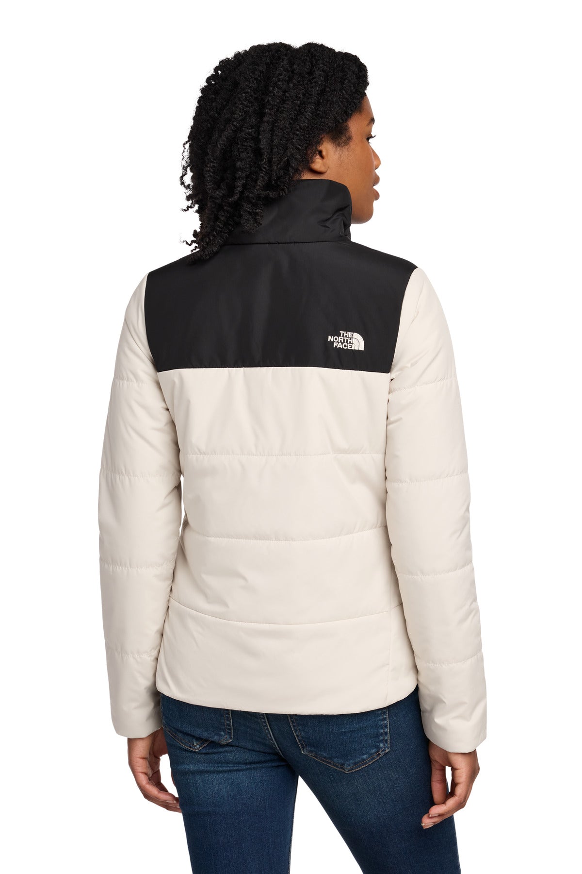 The North Face Women's Chest Logo Everyday Insulated Jacket NF0A7V6K - Vintage White - back
