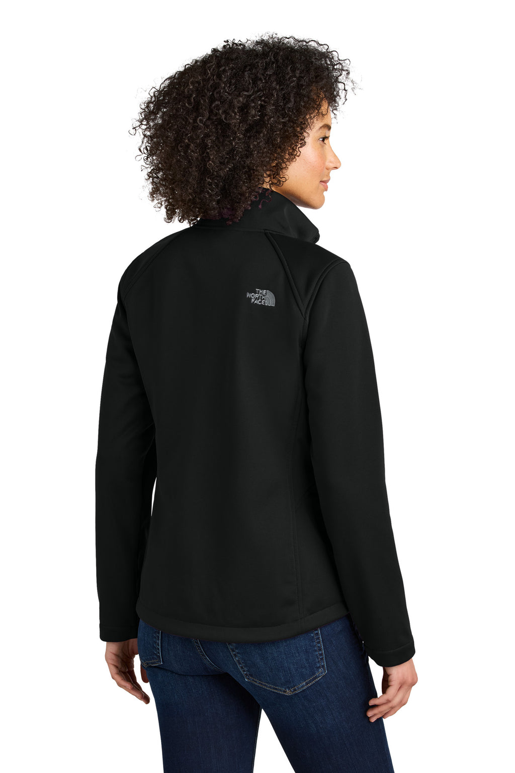 The North Face Women's Chest Logo Ridgewall Soft Shell Jacket NF0A88D4 - TNF Black - back