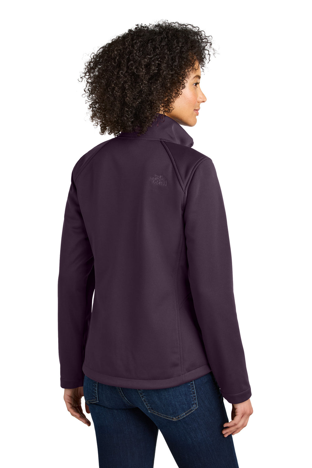 The North Face Women's Chest Logo Ridgewall Soft Shell Jacket NF0A88D4 - TNF Blackberry Wine - back
