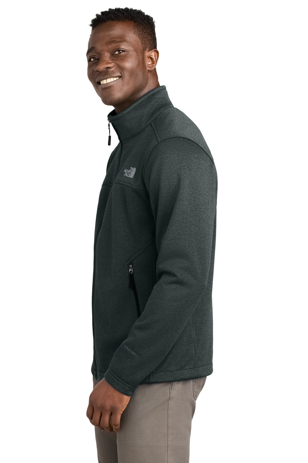The North Face Chest Logo Ridgewall Soft Shell Jacket NF0A88D5 - TNF Dark Grey Heather - side