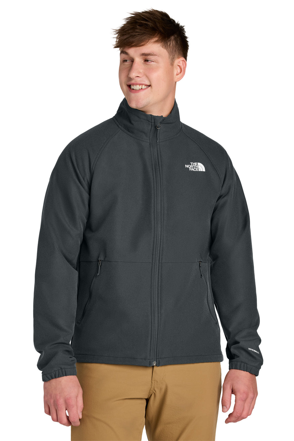 The North Face Barr Lake Soft Shell Jacket NF0A8BUD - Asphalt Grey Dark Heather - front