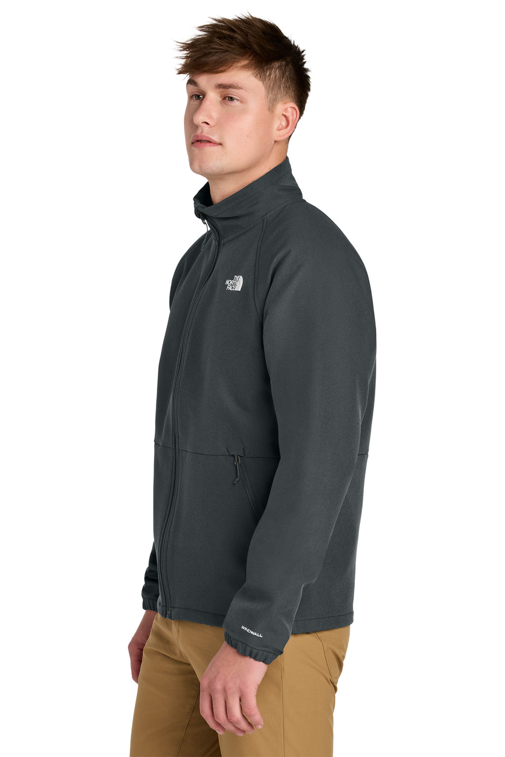 The North Face Barr Lake Soft Shell Jacket NF0A8BUD - Asphalt Grey Dark Heather - side