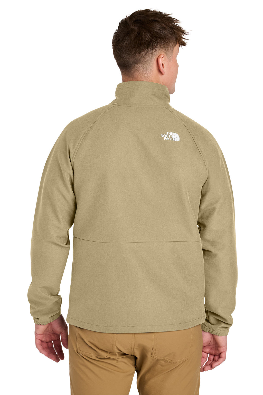 The North Face Barr Lake Soft Shell Jacket NF0A8BUD - Khaki Stone Dark Heather - back