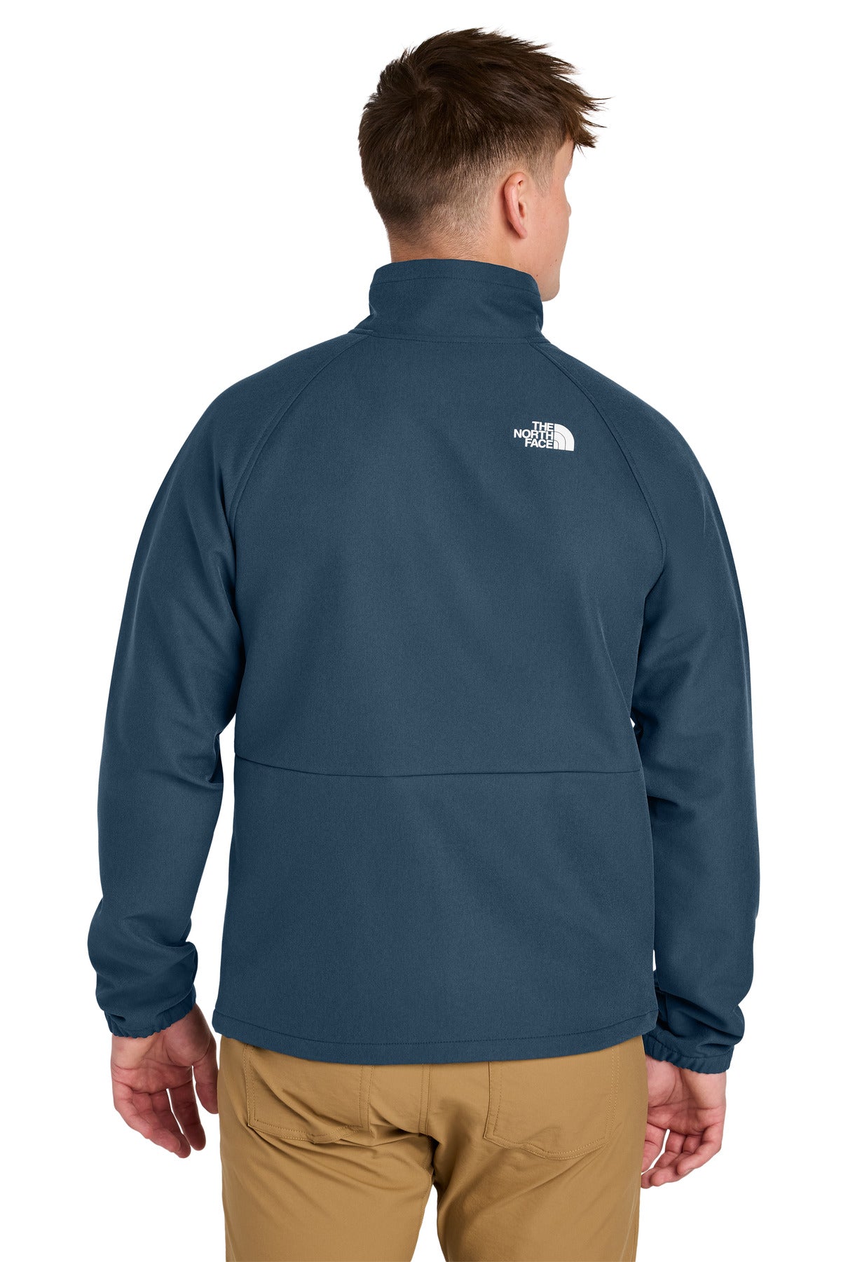 The North Face Barr Lake Soft Shell Jacket NF0A8BUD - Shady Blue Dark Heather - back