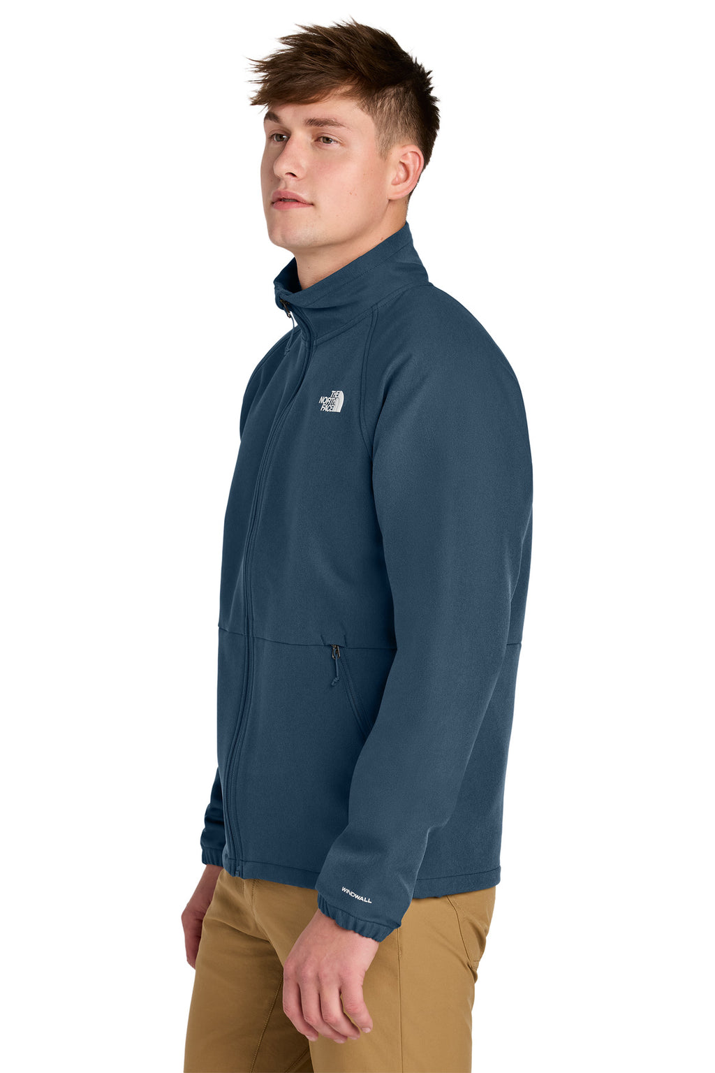 The North Face Barr Lake Soft Shell Jacket NF0A8BUD - Shady Blue Dark Heather - side