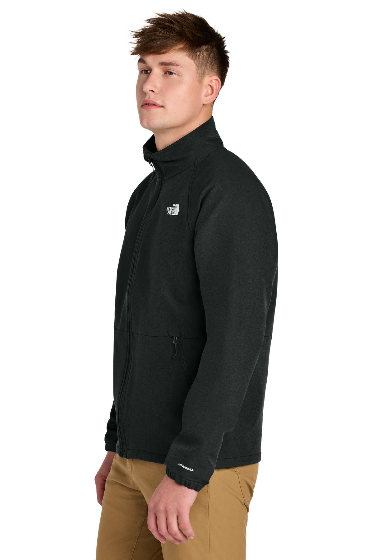 The North Face Barr Lake Soft Shell Jacket NF0A8BUD - TNF Black Heather - side