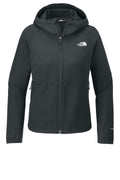 The North Face Women's Barr Lake Hooded Soft Shell Jacket NF0A8BUE - Asphalt Grey Dark Heather - front