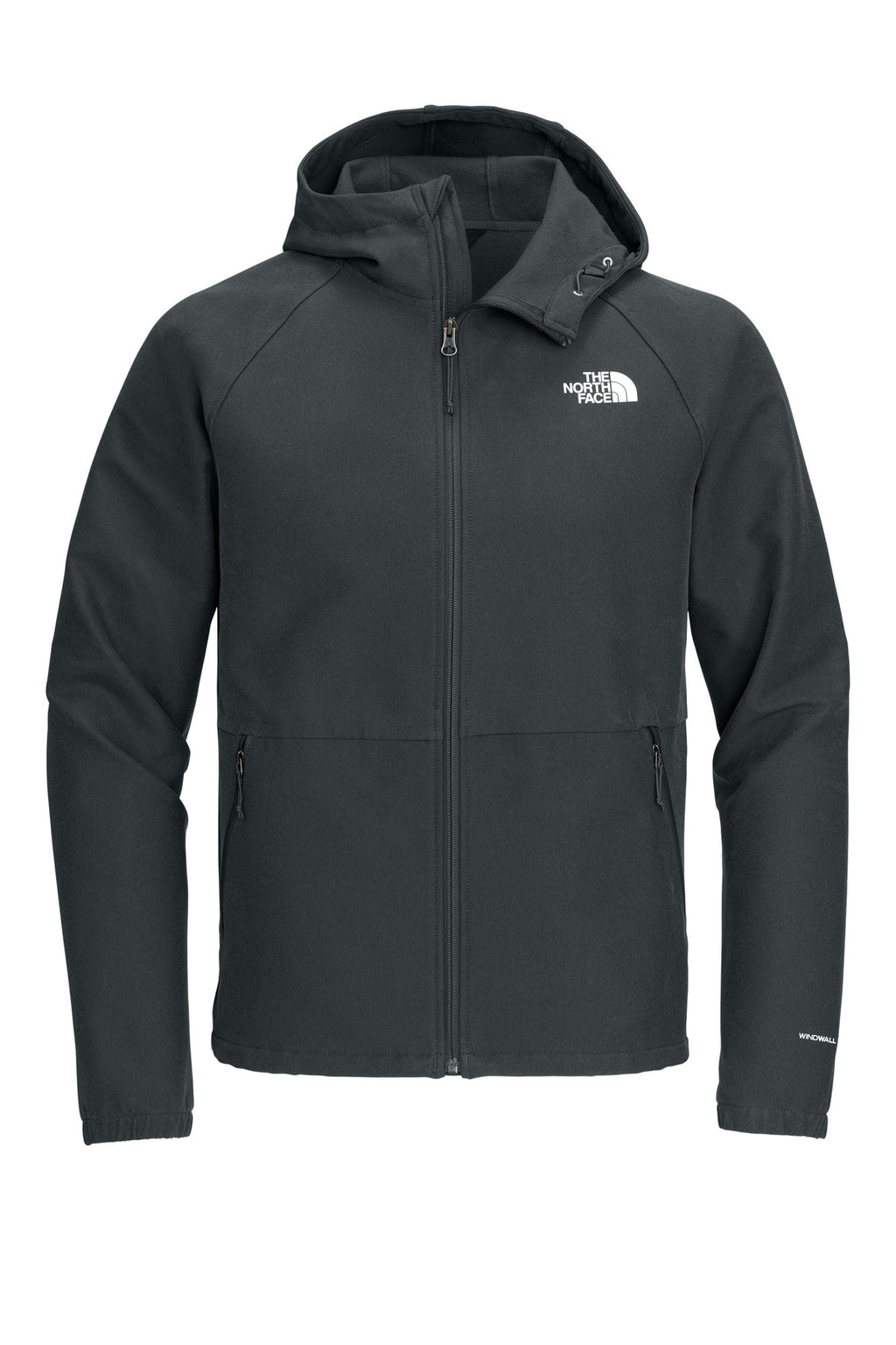 The North Face Barr Lake Hooded Soft Shell Jacket NF0A8BUF - Asphalt Grey Dark Heather - front
