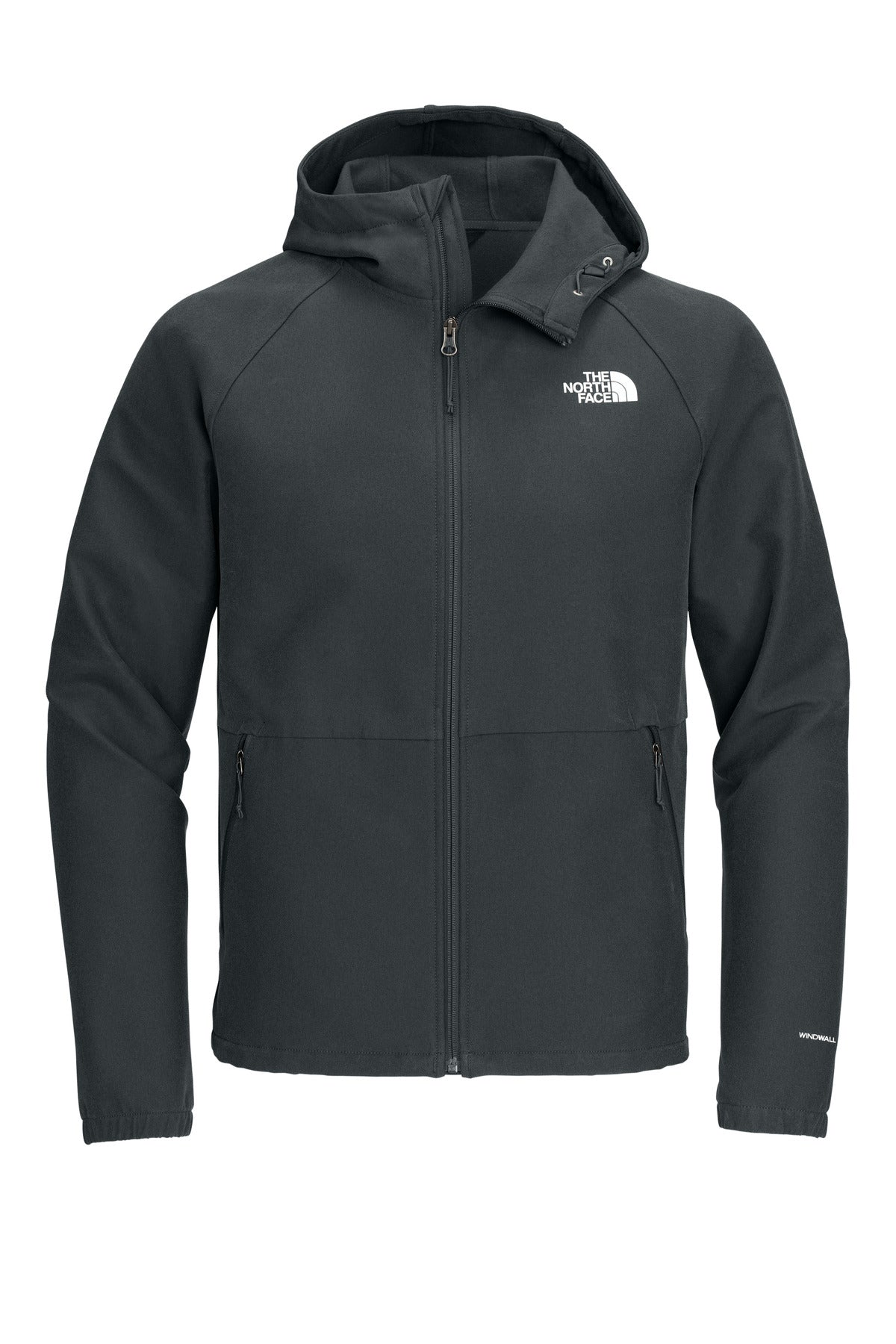 The North Face Barr Lake Hooded Soft Shell Jacket NF0A8BUF - Asphalt Grey Dark Heather - front