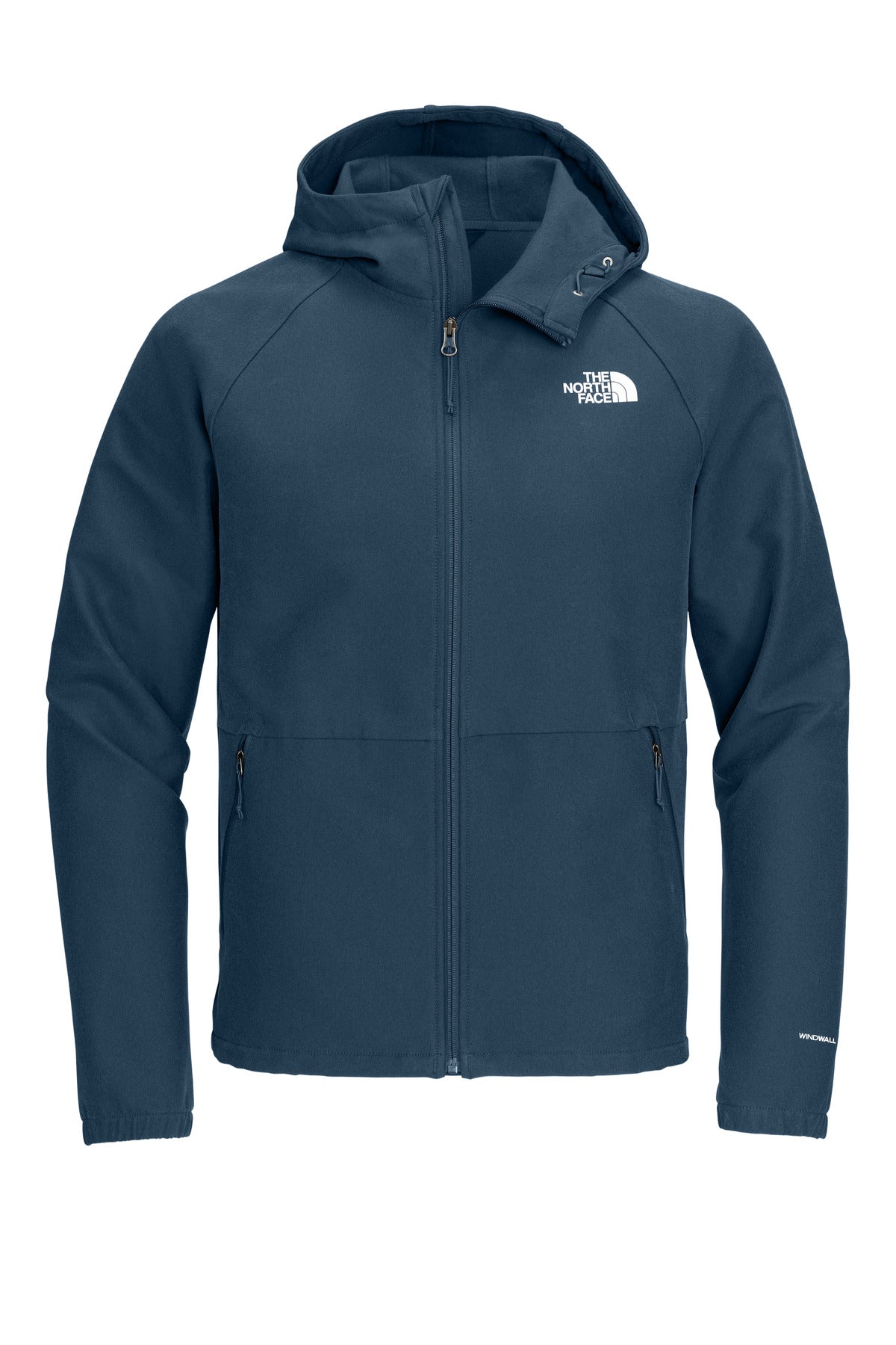 The North Face Barr Lake Hooded Soft Shell Jacket NF0A8BUF - Shady Blue Dark Heather - front