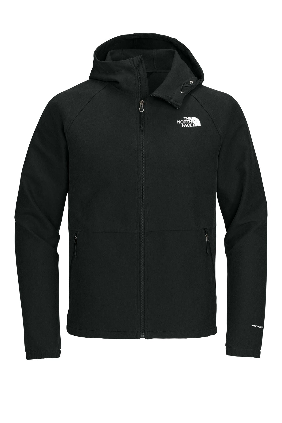 The North Face Barr Lake Hooded Soft Shell Jacket NF0A8BUF - TNF Black Heather - front