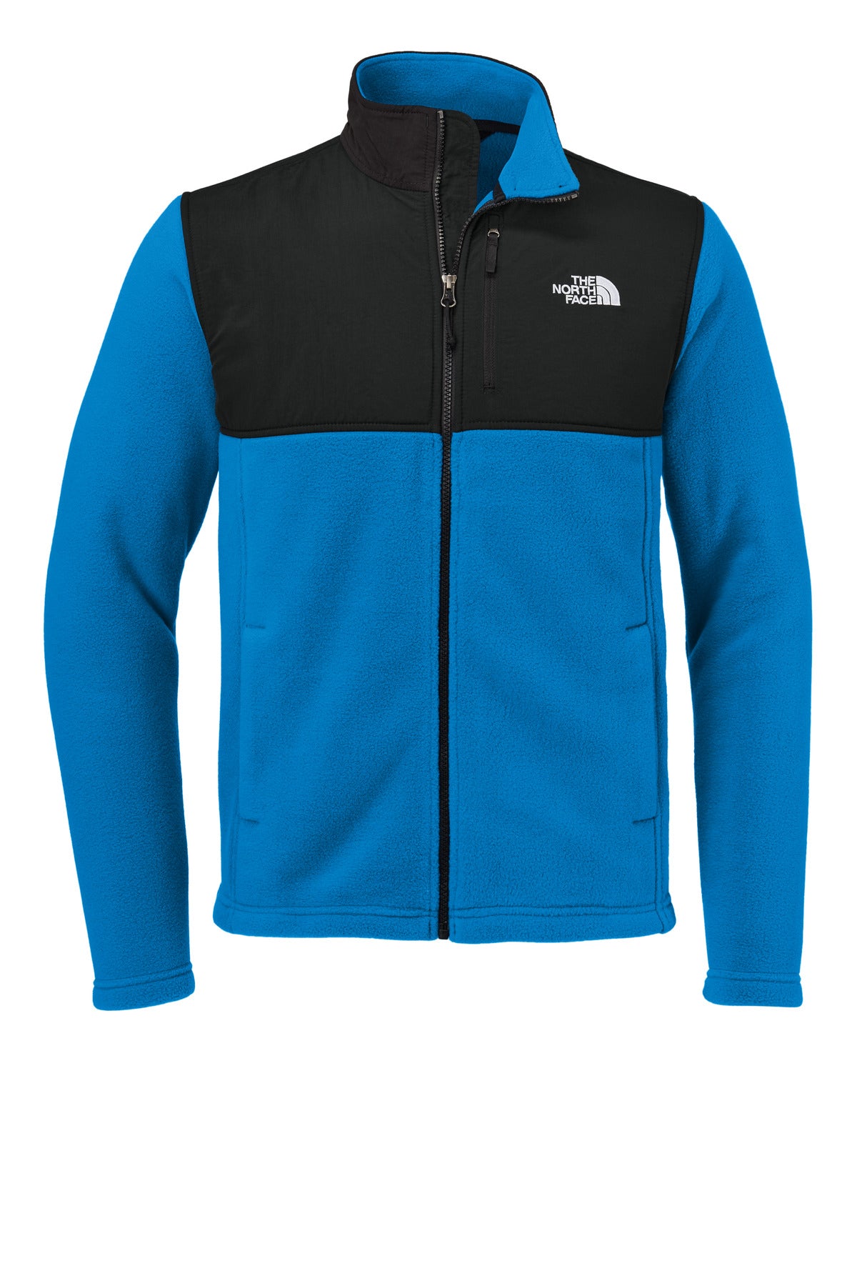 The North Face Highest Peak Full-Zip Fleece Jacket NF0A8BUQ - Hero Blue/ TNF Black - front