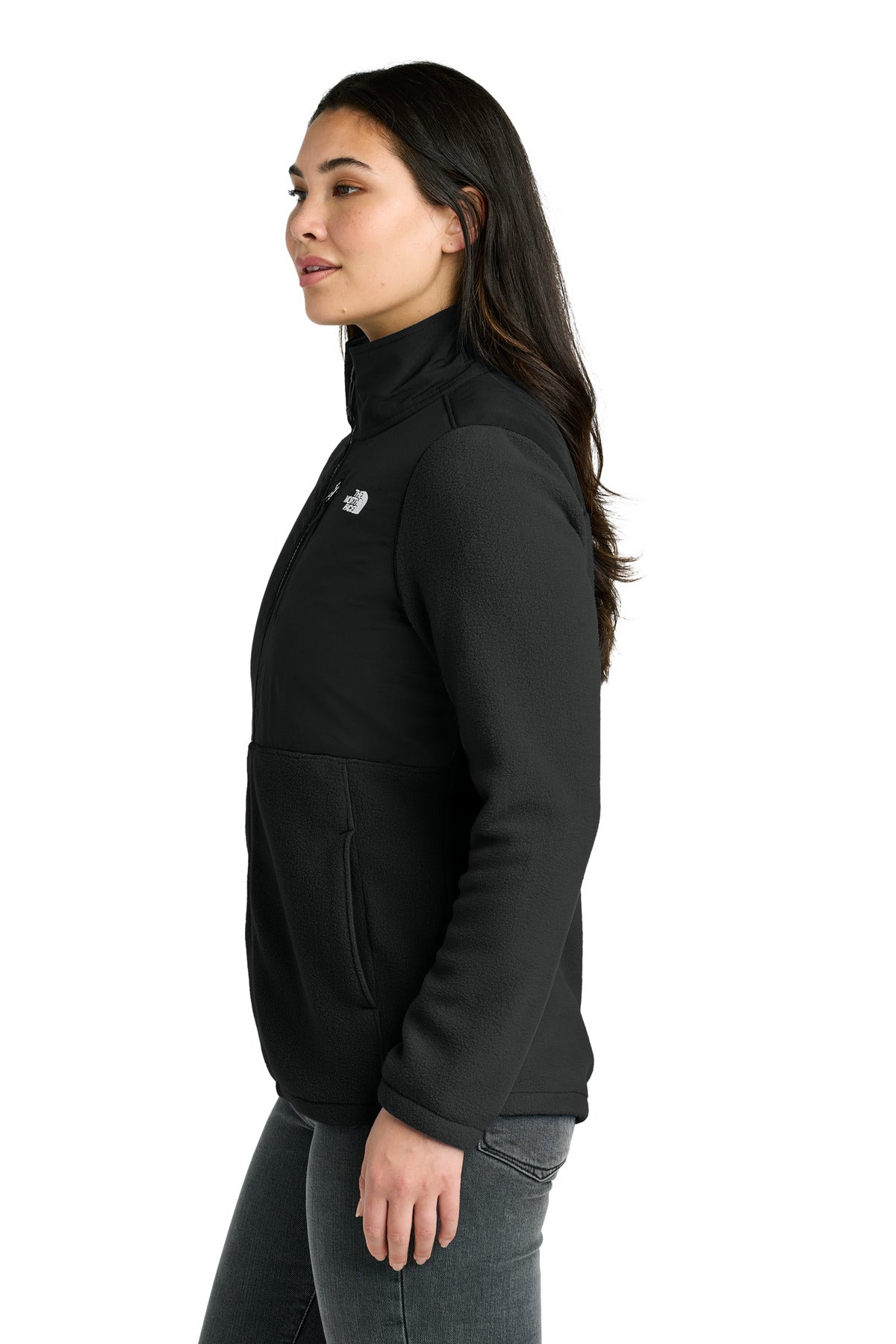 The North Face Women's Highest Peak Full-Zip Fleece Jacket NF0A8BUR - TNF Black - side